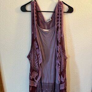 Lace dress and matching lace kimono